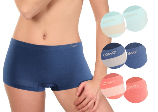 sexy ladies panties seamless with ringlets and uni-coloured in pack