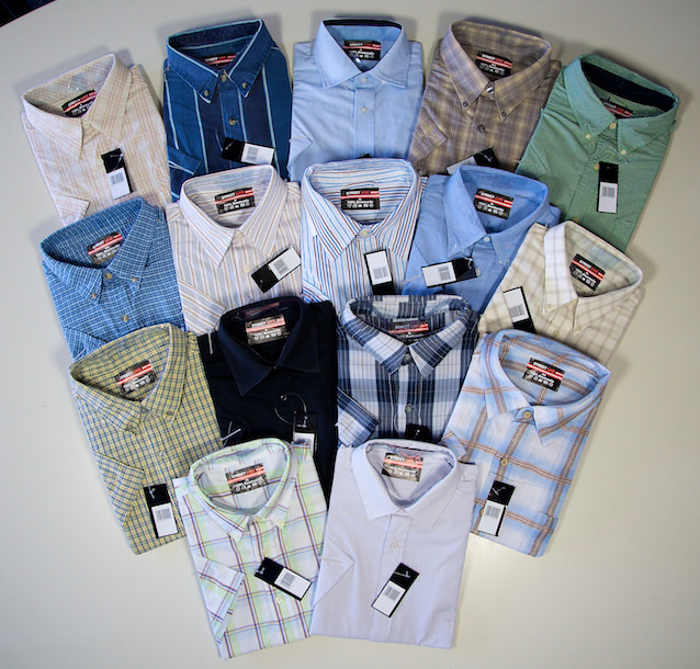 Men`s leisure shirts short sleeved