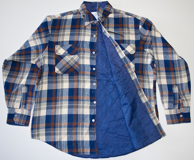 Lumberjack jacket with polyester lining plaid