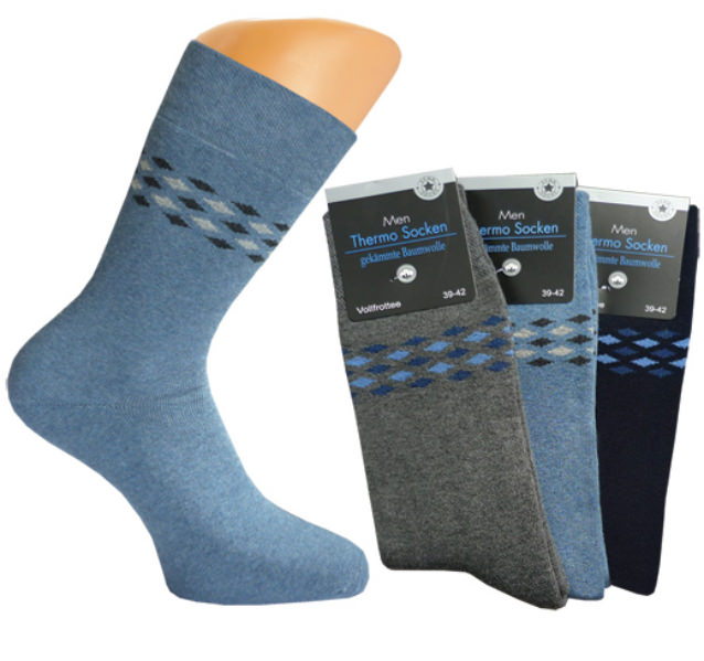 nice, dark coloured terry-socks with nice rhomb-ringlets around the shaft