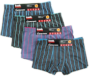 fashionable, close-fitting boxer with fine, yarn-dyed pinstripes; Drawstring waist