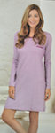 sleepshirt with fine yarn dyed ringlets