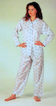 Popeline Pyjama for Ladies long sleeved