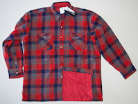 Lumberjack jacket with polyester lining plaid