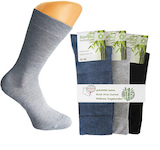 Men-Bamboo-Socks breathable natural fibre plain brown black and beige