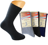 uni coloured plain ladies full terry socks without elastic